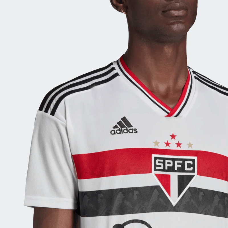 camisa são paulo home I branca 2022/2023 calleri luciano sportsbet.io spfc tricolor
