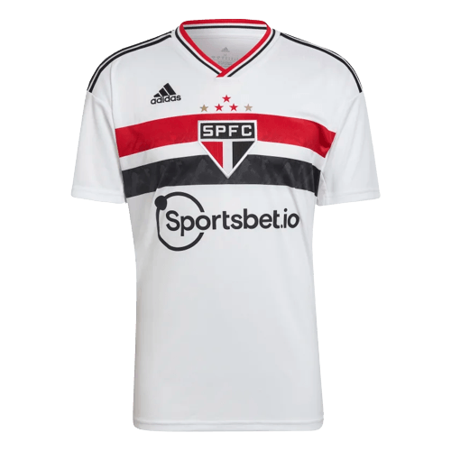 camisa são paulo home I branca 2022/2023 calleri luciano sportsbet.io spfc tricolor