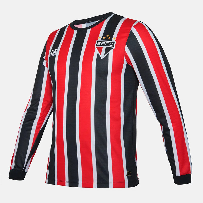 Camisa São Paulo Away Manga-Longa 2024/25 + PERSONALIZAÇÃO GRÁTIS