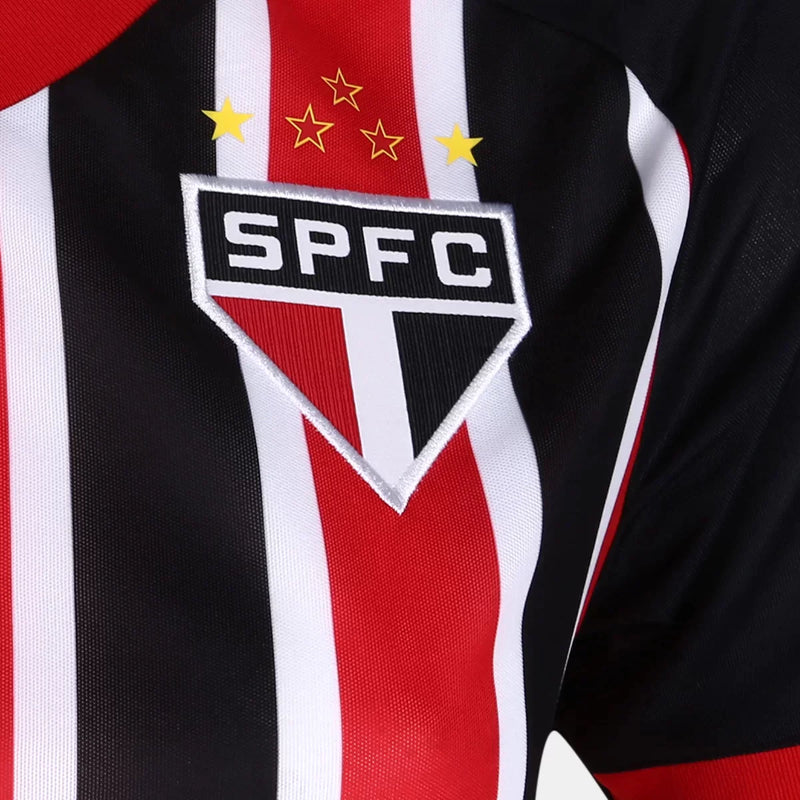 camisa 2 feminina do são paulo vermelha 2023 2024