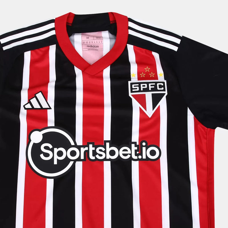 camisa do são paulo listrada tricolor II 2023