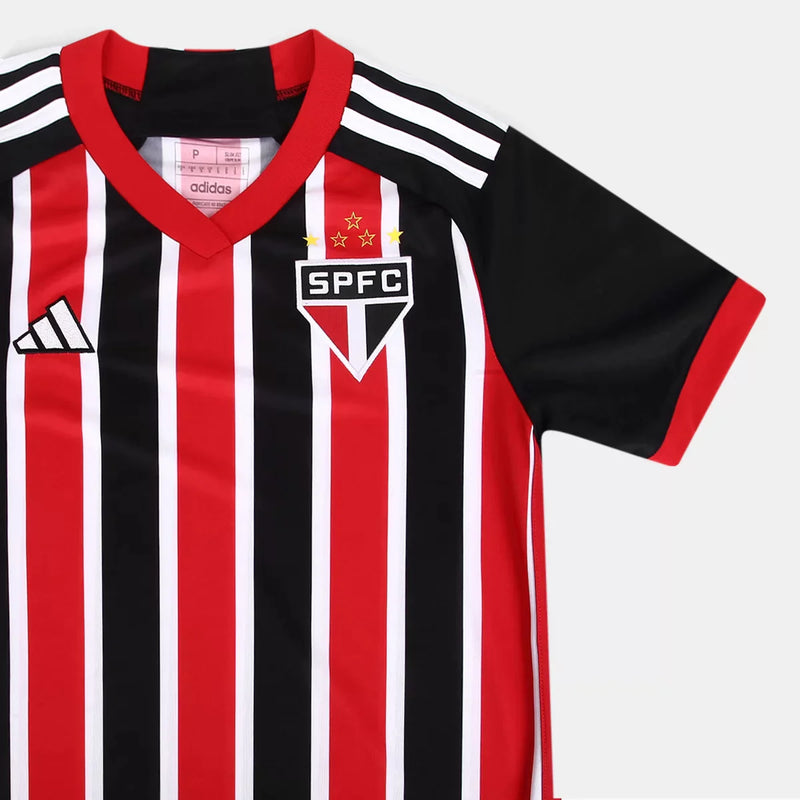 camisa 2 feminina do são paulo vermelha 2023 2024