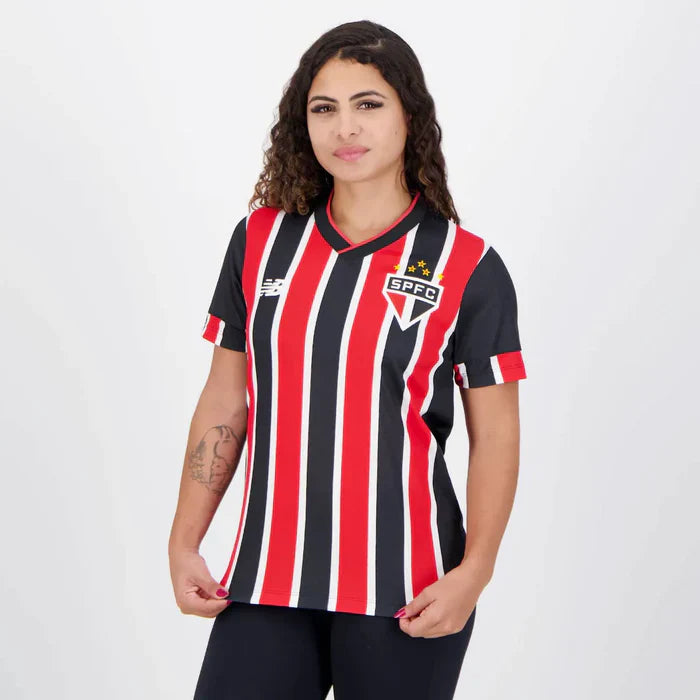 camisa feminina listrada são paulo new balance