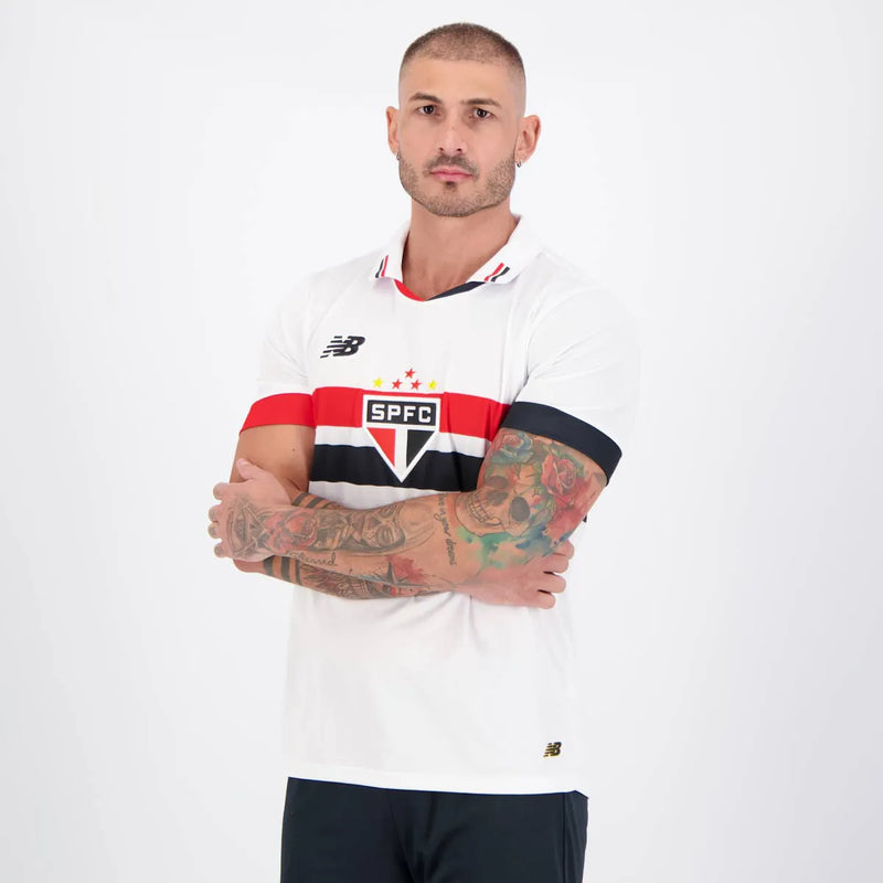 Camisa São Paulo Home 2024/25 + PERSONALIZAÇÃO GRÁTIS