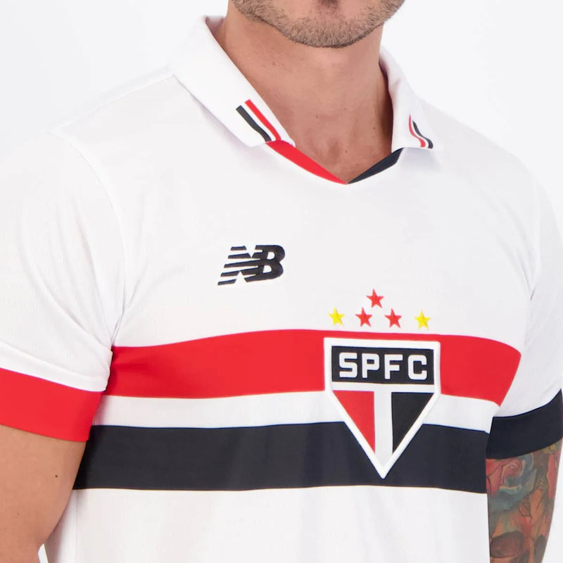 Camisa São Paulo Home 2024/25 + PERSONALIZAÇÃO GRÁTIS