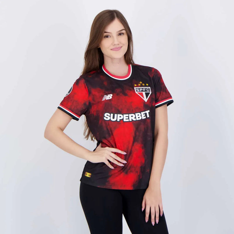 Camisa Feminina São Paulo III 2024/25 + PERSONALIZAÇÃO GRÁTIS