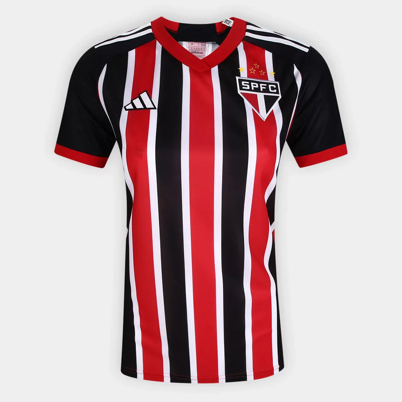 camisa 2 feminina do são paulo vermelha 2023 2024