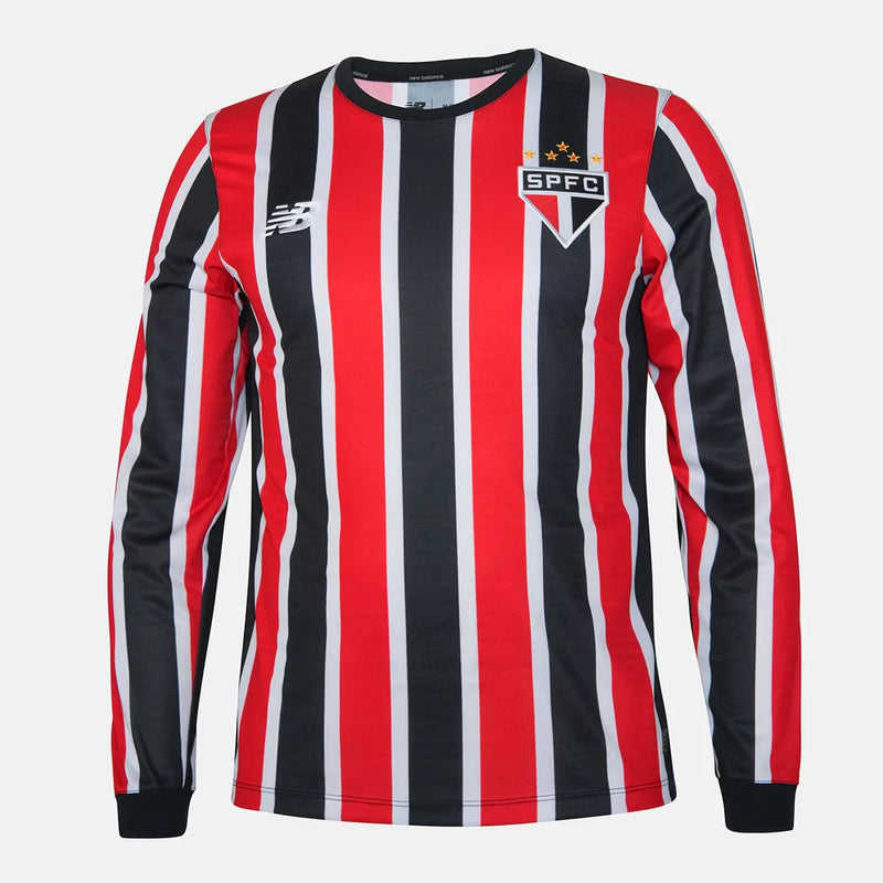 Camisa São Paulo Away Manga-Longa 2024/25 + PERSONALIZAÇÃO GRÁTIS